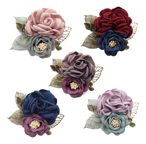 Broche De Flores De Rosas Artificiales