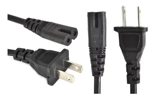 Cable De Poder Tipo 8 Grabadora,tv,cargador Portatil