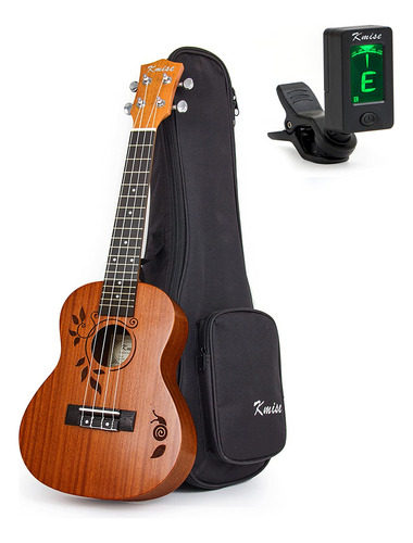 Kmise Deluxe Ukelele De Concierto Macizo De 24 , Guitarra H.