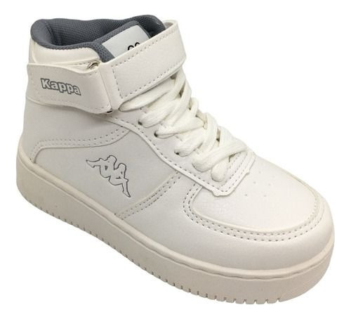 Zapatillas Botitas Urbana Colegial Kappa Logo Bari Md Blanca