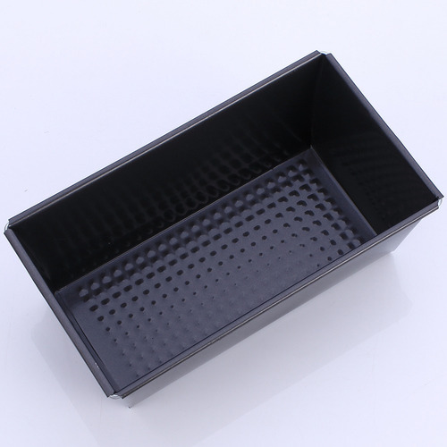 Molde Para Pan De Caja Acero Antiadherente Horno 30 Cm 2 Color Negro