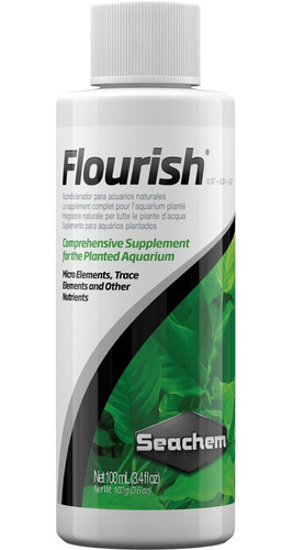 Fertilizante Flourish De Seachem Plantas Acuaticas 100ml