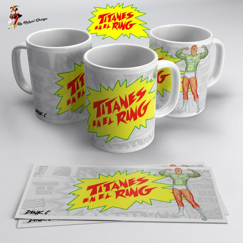 Taza Titanes En El Ring Dink C Coleccion 2021