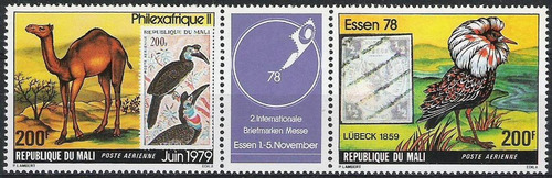Fauna - Expo Filatélica - Mali 1978 - Serie Mint