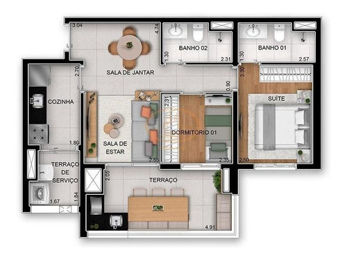 Apartamento Com 3 Dormitório(s) Localizado(a) No Bairro Vila Prudente Em São Paulo / São Paulo - 7111:912775