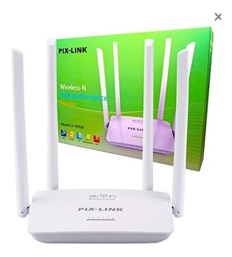 Roteador Access Point Pix-link 300mbps 4 Antenas Lv-wr08