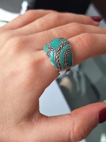 Anillos de plata con marquesitas sales