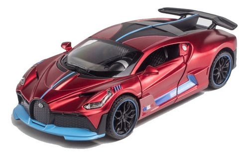 Modelo De Coche De Aleación Bugatti Divo Con Luces Y Hijo 