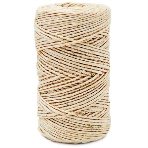 Imagem 2 de 8 de Barbante Sisal 2mm Rolo 500 Metros Fio Artesanato Amarração
