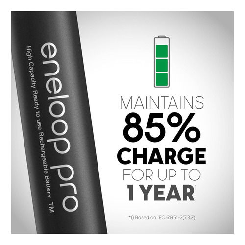 Eneloop Panasonic Bk-3hcca6ba Pro Aa Baterías Recargables De