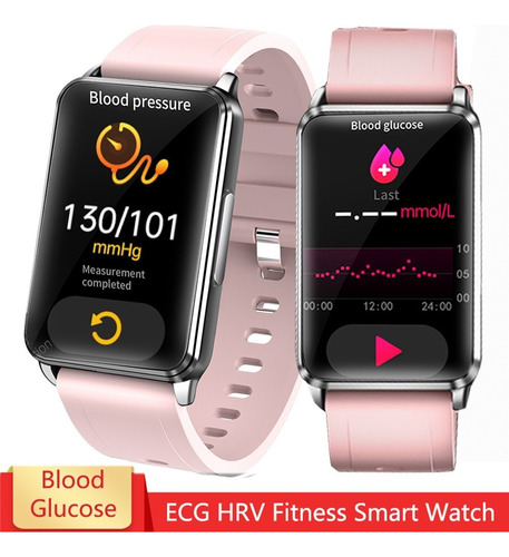 Registrador De Ecg Monitor De Glucosa En Sangre Smartwatch