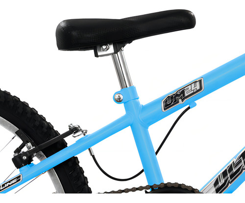 Bicicleta Aro 24 Ultra Bikes Bicolor Rebaixada Sem Marcha Cor Azul Bebe
