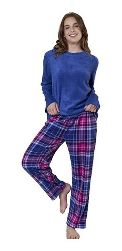 Pijama Mujer Polar Invierno Talla S M L Xl Xxl