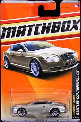 Matchbox 2011, Bentley Continental Gt (gold) 36/100, 1h78d