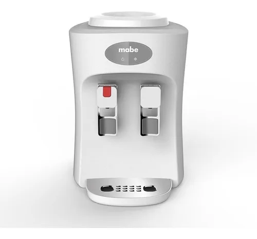 Dispensador De Agua Mabe Emm2pb Enfriador 2 Llaves Blanco Electrico Despachador Porta Garrafon 19l Fria Caliente