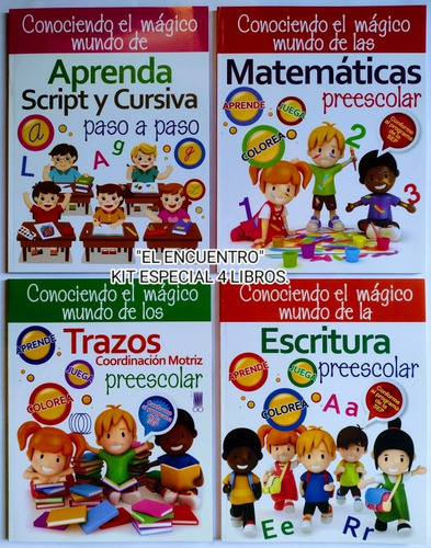 Grafomotricidad/ Trazos/ Escritura Y Matemáticas Preescolar