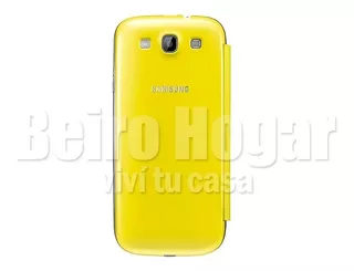 Funda Samsung S3 Galaxy Flip Cover Original En Caja Amarillo