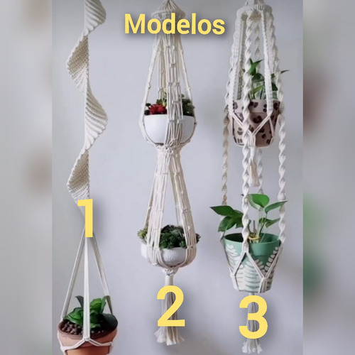 Materos Colgantes En Macrame Diferentes Modelos 