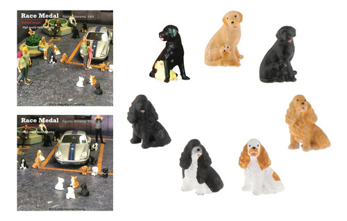 Fs 1/64 Animal Cão Personagens Brinquedos Mini Stylea Black