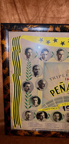 Peñarol 1949, Póster Original, El Más Buscado, Encuadrado. (Usado)