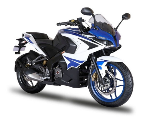 Moto Bajaj Rouser Rs 200 0km 2021 Azul/blanca