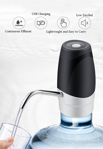 Imagen 4 de 8 de Dispensador Agua Eléctrico Bomba Recargable Usb Botellón