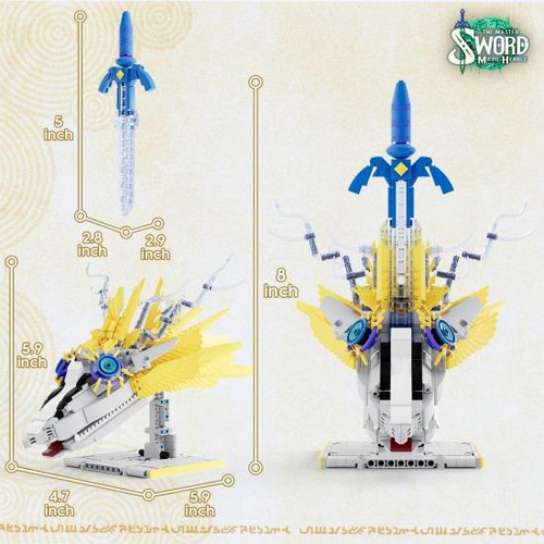 Totk Master Sword Building Set, Botw Legendary Sword Buildin