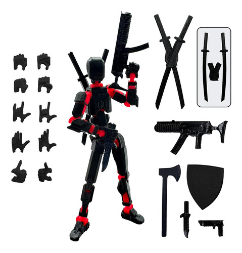 (ensamblaje Completado) Figura Impresa En 3d Dummy13 De 5,54