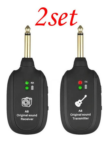 Uhf Receptor Inalámbrico Para Guitarra O Bajo Transmisor P 2