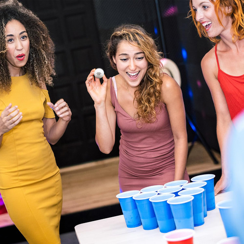 Pelotas De Ping Pong Tamaño Oficial 50 Unidades Abs Blancas