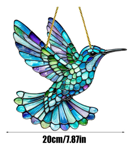 Para Pájaros Para Colibríes Colgante De Atrapasoles Acrílico