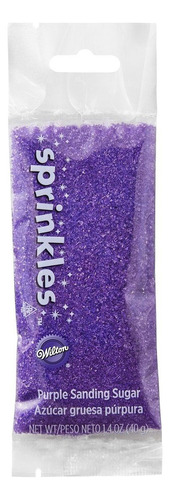 Azucar Perlada Colores 40 Gr Wilton Sprinkles Color Violeta