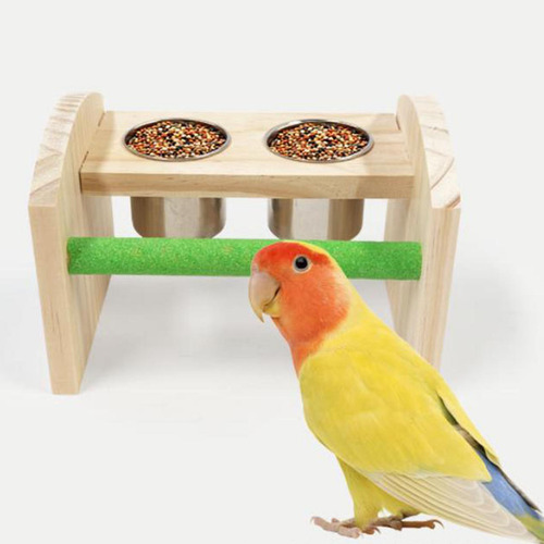Cuenco Para Pájaros De Acero Inoxidable, Dispensador De