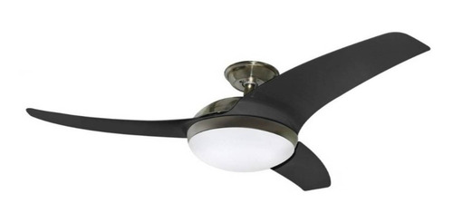 Imagen 1 de 1 de Ventilador de techo Megaluz CF1011A-42 negro con 3 aspas, 42" de diámetro