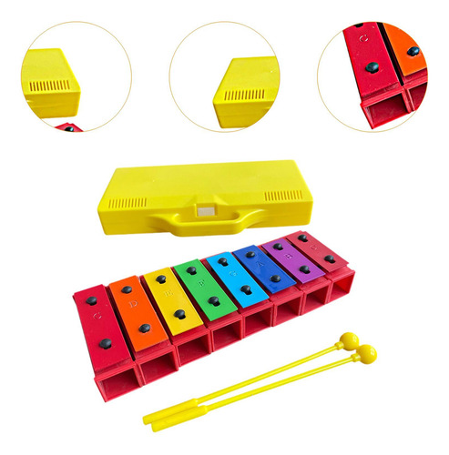 Glockenspiel Hand Knock Piano Toy Xilófono Para Regalos