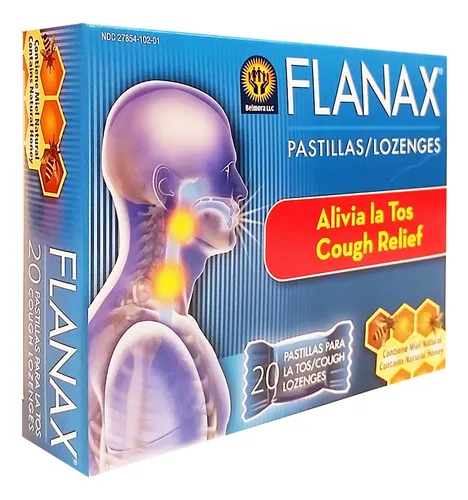 Flanax De Pastillas Para La Tos De Alivio De 20 Unidades