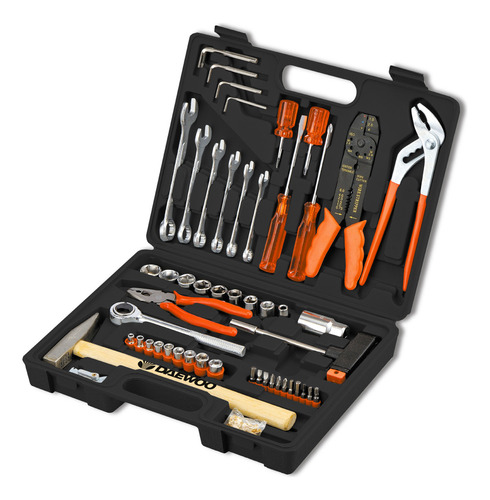 Kit Herramientas Daewoo Dahts100 100 Pzs Maletín Negro