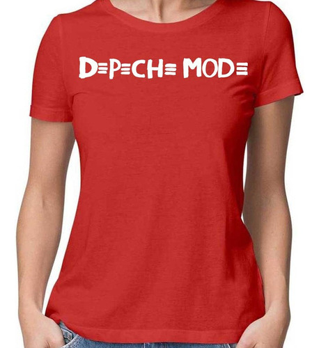 Remera Mujer Depeche Mode 100% Algodón Calidad Premium