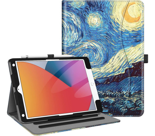 Funda Fintie, Noche Estrellada, Compatible iPad De 9ª/8ª/7ª