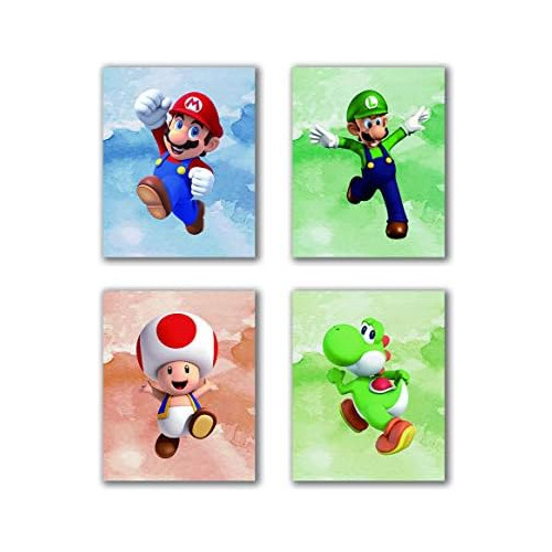 Super Mario Art Prints Toad Super Mario Prints Wall Art...