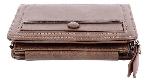Cartera Vintage Pu Con MĂșltiples Ranuras Para Tarjetas, Piel