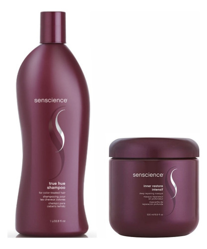 Kit Shampoo 1000ml E Máscara 500ml Senscience True Hue