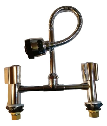 Llave Lavaplatos Agua Fria Y Caliente Cuello Flexible Envio