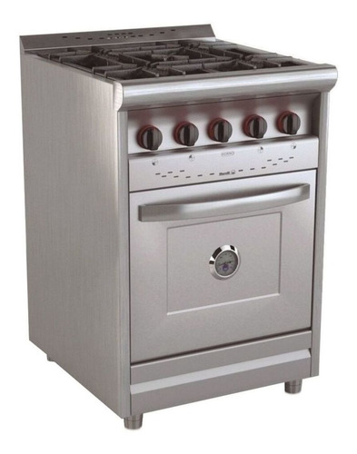 Imagen 2 de 2 de Cocina industrial Morelli Country 600 a gas 4 hornallas puerta ciega