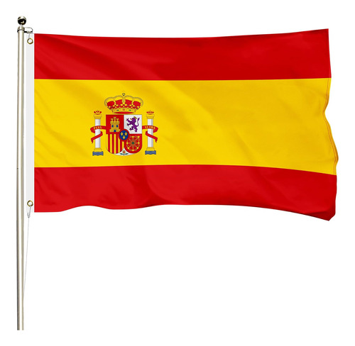 Bandera De España De 3 X 5 Pies, Bandera De España De Poliés