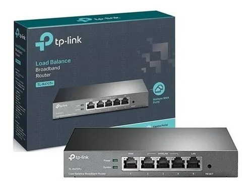 Imagen 1 de 5 de Router Dual Wan Tp-link Tl R470t+ Multiwan Balance De Carga