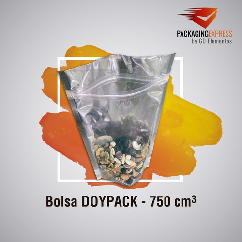 Imagen 3 de 10 de Bolsas Doypack 15x25 Metalizada Cierre Hermético Zipper X 25