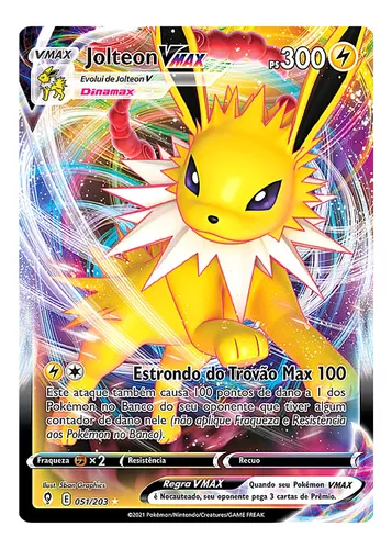 Carta Pokémon Jolteon Vmax Céus Em Evolução Original