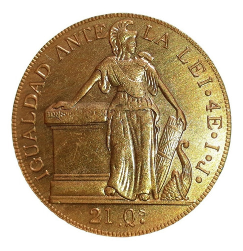 Moneda Conmemo. Histórica Chile Igualdad Ante La Lei 1841