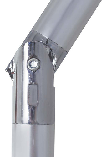 Sombrilla articulada de aluminio grande para piscina, 260 cm, a rayas, color verde